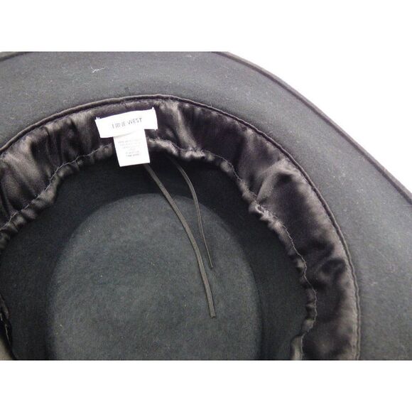 $98.00 Nine West  Wool Felt Telescope Floppy Hat, Black